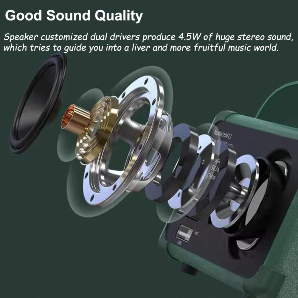 Retro Bluetooth Speaker, Portable Wireless Speake… - image 4